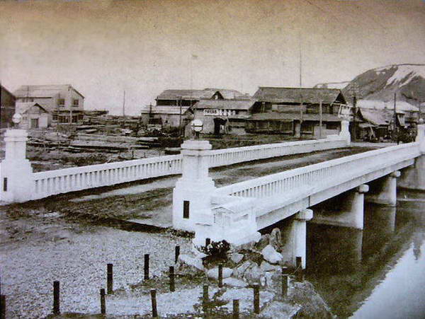 Мост Охаши. г. Томариору. С тремя опорами.