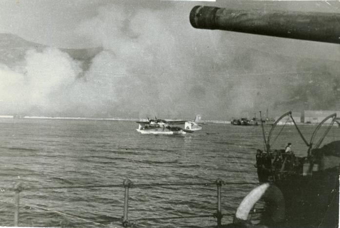 В порту Маока. Период освобождения Южного Сахалина и Курильских островов в августе-сентябре 1945 г.