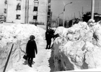 Расчистка улицы Ленина от снега. г. Южно-Сахалинск
