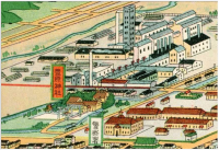 Карта храма Тоехара Дзинзя и Бумажного завода.