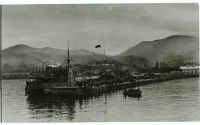 Порт в городе Маока. Период освобождения Южного Сахалина и Курильских островов в августе-сентябре 1945 г.