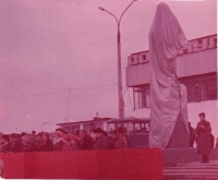 Утро 7 ноября. Открытие памятника В.И. Ленину.