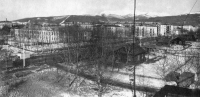 Вид на проспект Победы и школу №2 г. Южно-Сахалинска